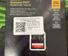 Sandisk Extreme pro 512gb v90 Sdxc