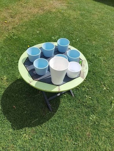 collection of flowerpots
