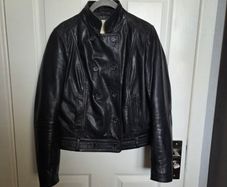 Genuine leather Black Levis jacket, size S