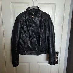 Genuine leather Black Levis jacket, size S