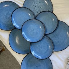 Normandy Blue Porcelain Plates