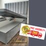 bed frame and headboard,free delivery Image 4