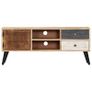 TV Cabinet 115x30x47 cm Solid Mango Wood Image 5