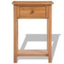Console Table 50x32x75 cm Solid Oak Wood Image 4