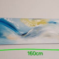 Large Panoramic Abstract Canvas Painting
