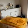 Handmade Epoxy Resin & Oak Table Image 2