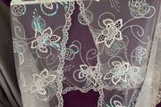 Passigatti Scarf/Wrap with Embroidery and Sequin Detailing