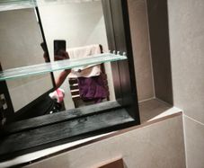 bathroom led cabinet mirror