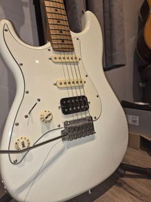 JET Guitars JS-400 HSS Roasted Maple Left Handed, Olympic White