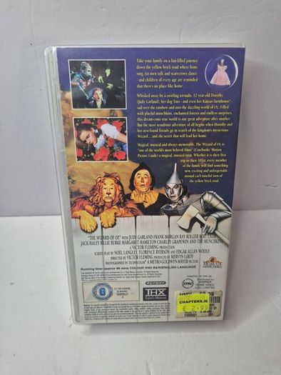 The Wizard of Oz VHS (1999 MGM/UA)  Irish Censor 'G' Rated Edition