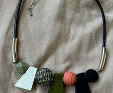 geometric statement collar necklace