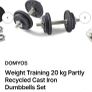 DOMYOS 20kg cast iron dumbbells set Image 5