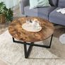 New Rustic Brown Coffee Table  - FREE P&P Image 2