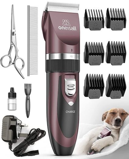 Dog Clippers Low Noise,Dog Grooming Kit Professional for Thick Hair,Dog Trimmer Shaver for Dogs Cats and Other Pet (FREE POSTAGE)