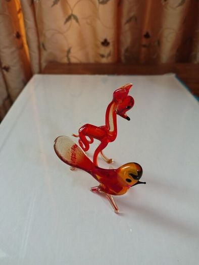 Vintage glass deer