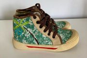 Billowy high top canvas trainers uk 12.5/32 eur