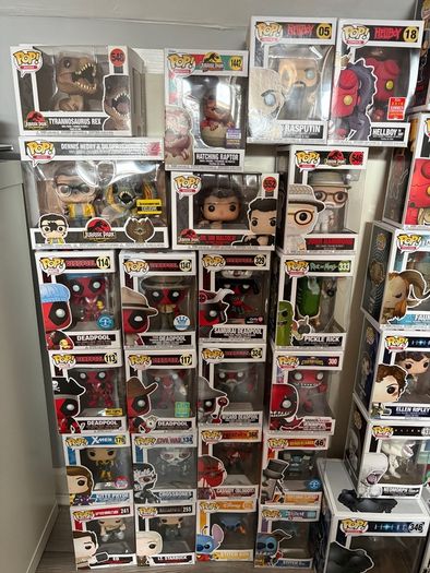47 Boxed Funko Pop Collection - Hellboy, Jurassic Park, Alien, Deadpool & More