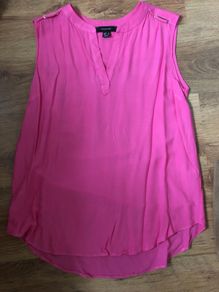 Pink Sleeveless Blouse