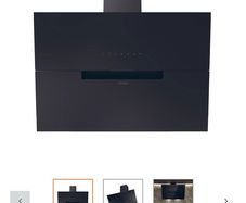 Haier HADG9CBS4BWIFI Glass Wifi Connected Angled Cooker hood (W)90cm - Black