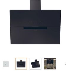 Haier HADG9CBS4BWIFI Glass Wifi Connected Angled Cooker hood (W)90cm - Black