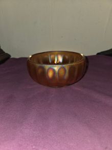Antique Marigold Carnival Glass Bowl