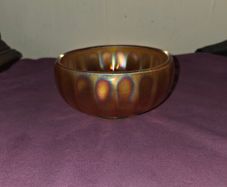 Antique Marigold Carnival Glass Bowl