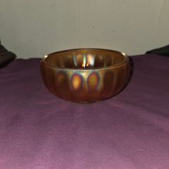 Antique Marigold Carnival Glass Bowl