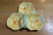 Art Deco Beswick Pansy Triple Dish