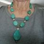 Necklace -Turquoise- Mexican with sea pearls Image 2