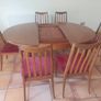 Mid Century G Plan Table and 6 Chairs Image 4