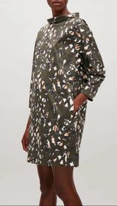COS  Printed Wide-neck Dress