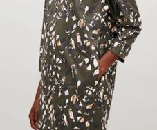 COS  Printed Wide-neck Dress