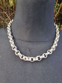 W.J Sutton Sterling Silver Handmade Designer Necklace (101 grams)