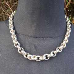 W.J Sutton Sterling Silver Handmade Designer Necklace (101 grams)