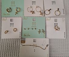 Gold plated earrings from SIX