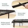 Modern 3ft Single Metal Bed Frame with Headboard Image 3