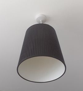 Modern Pleated Black 35cm Light Shade