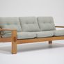 Vintage Oak-Framed Model Bonanza Three-Seat Sofa by Esko Pajamies, 1960s. Image 2