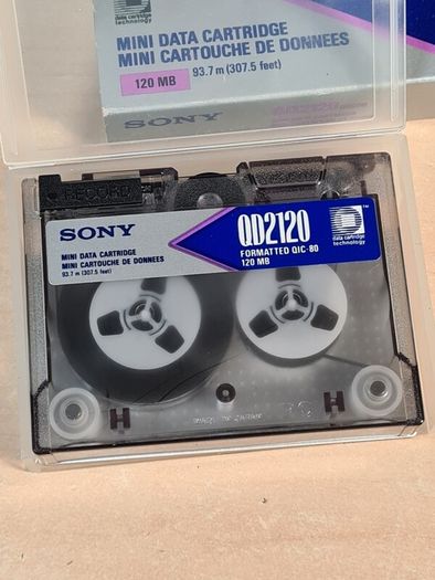 Sony Qd 2120 Mini Data Cartridges 120mb 4gb X 5 Brand New Sealed