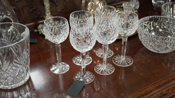 Set of 6 Waterford Crystal Wine Glasses