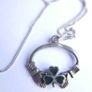 Vintage Sterling Silver 925 Claddagh Hands Heart Pendant and Chain length 16" - 3g Image 9