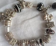 Rhona Sutton sterling silver charm bracelet