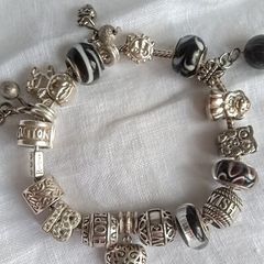 Rhona Sutton sterling silver charm bracelet