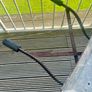 Vintage 1950s Zinc and wrought iron gardeners wheel barrow Image 5