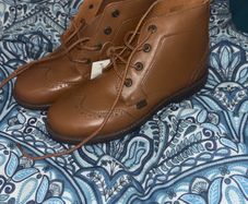 Brand new boys tan Kickers size 2