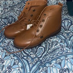 Brand new boys tan Kickers size 2