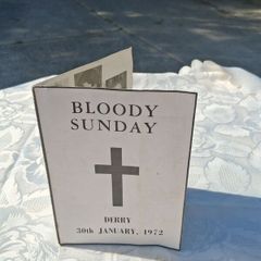 Original Bloody Sunday Memorial Card(Derry Journal 1972)