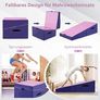 Slanted Gymnastics Mat, Wedge-shaped Soft Floor Mat, Foldable, 2-in-1 Gym Mat with Carry Handle, Sports Mat, Fitness Mat, Children for Home, Gym Image 4