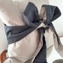 Kylie Minogue Taupe/Black Bow Cushion Image 4