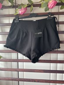 Bnwt asos petite shorts size 10 black tailored style